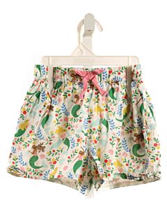 MINI BODEN  WHITE   PRINTED DESIGN SHORTS