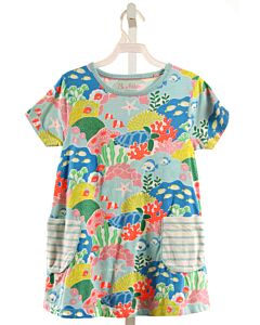 MINI BODEN  BLUE   PRINTED DESIGN KNIT DRESS