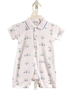 KISSY KISSY  WHITE   PRINTED DESIGN KNIT SHORTALL