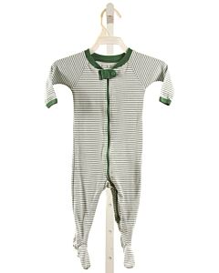 LAKE PAJAMAS  GREEN KNIT STRIPED  LAYETTE