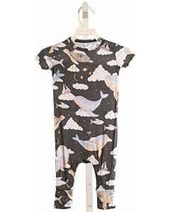 POSH PEANUT  GRAY KNIT  PRINTED DESIGN LAYETTE
