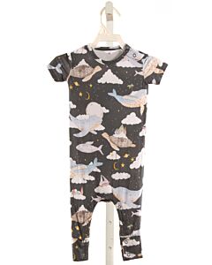 POSH PEANUT  GRAY KNIT  PRINTED DESIGN LAYETTE