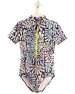 MINI BODEN  BLUE   PRINTED DESIGN 1-PIECE SWIMSUIT