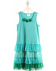 HANNA ANDERSSON  BLUE TULLE   KNIT DRESS