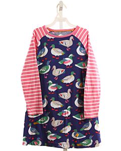 MINI BODEN  BLUE   PRINTED DESIGN KNIT DRESS