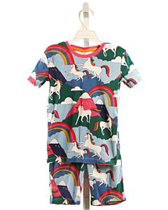 MINI BODEN  BLUE KNIT  PRINTED DESIGN LOUNGEWEAR