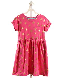 MINI BODEN HOT PINK PRINT KNIT DRESS