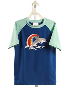 HANNA ANDERSSON BLUE PRINTED DESIGN RASH GUARD