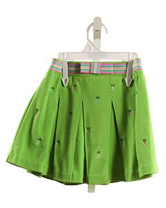 HARTSTRINGS  LIME GREEN   EMBROIDERED SKORT
