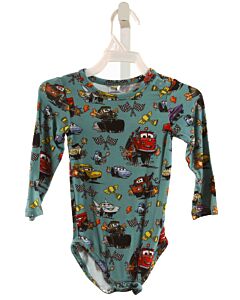 POSH PEANUT  BLUE   PRINTED DESIGN KNIT LS SHIRT