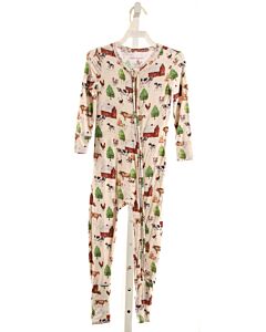 POSH PEANUT BROWN PRINTED DESIGN LOUNGEWEAR