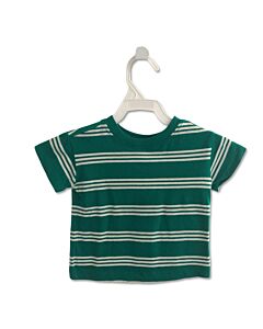 HANNA ANDERSSON  GREEN  STRIPED  KNIT SS SHIRT