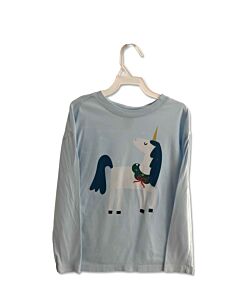 HANNA ANDERSSON  LT BLUE   PRINTED DESIGN KNIT LS SHIRT
