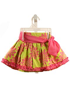 TRISH SCULLY  PINK  FLORAL  SKIRT WITH BOW