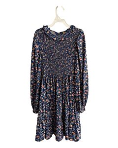 POLO BY RALPH LAUREN  BLUE  FLORAL SMOCKED KNIT DRESS