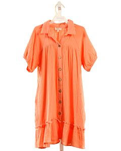 HAYDEN GIRLS  ORANGE SEERSUCKER   DRESS