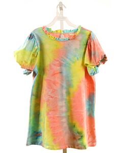 HAYDEN GIRLS  MULTI-COLOR    KNIT DRESS WITH BUBBLE HEM
