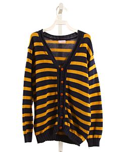 LA COQUETA  YELLOW  STRIPED  CARDIGAN