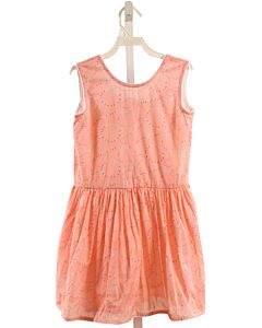 DEAR GEORGIE  ORANGE   PRINTED DESIGN DRESS