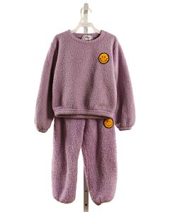LOLA + THE BOYS  PURPLE FLEECE   2-PIECE OUTFIT