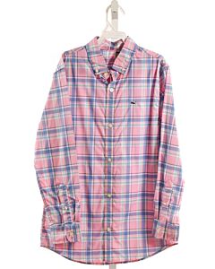 VINEYARD VINES  PINK  PLAID  DRESS SHIRT