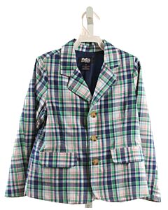 ADVENTURE WEAR  GREEN  PLAID  BLAZER