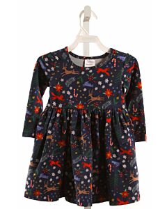 HANNA ANDERSSON  BLUE   PRINTED DESIGN KNIT DRESS