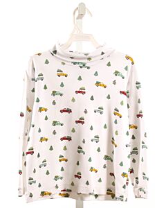 BELLA BLISS  WHITE KNIT  PRINTED DESIGN KNIT LS SHIRT