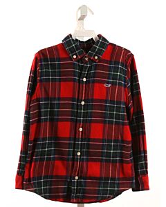 VINEYARD VINES  RED FLANNEL PLAID  DRESS SHIRT