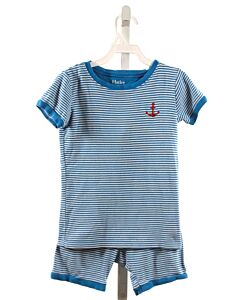 HATLEY  BLUE KNIT STRIPED  LOUNGEWEAR