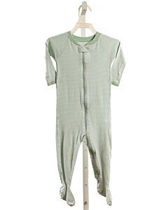 LAKE PAJAMAS  GREEN KNIT STRIPED  LOUNGEWEAR