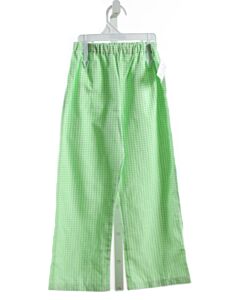 NO TAG  LIME GREEN  GINGHAM  PANTS