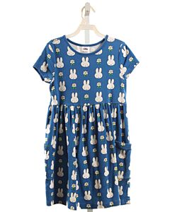 HANNA ANDERSSON  BLUE  FLORAL  KNIT DRESS