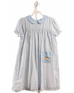 THE OAKS APPAREL   LT BLUE   EMBROIDERED DRESS