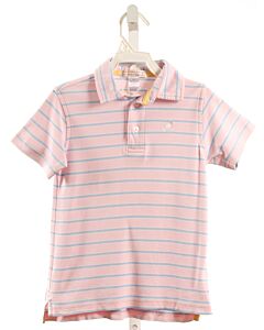 THE BEAUFORT BONNET COMPANY  PINK  STRIPED  KNIT SS SHIRT