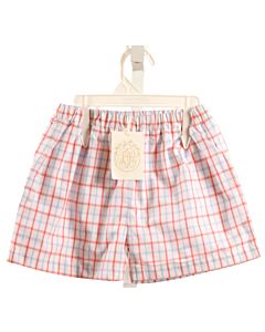 THE BEAUFORT BONNET COMPANY  RED  PLAID  SHORTS