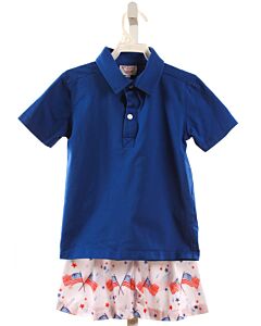THE SMOCKING PLACE  BLUE    2-PIECE OUTFIT