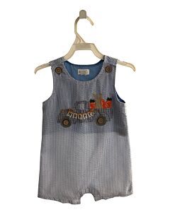 MUD PIE  BLUE SEERSUCKER STRIPED  JON JON