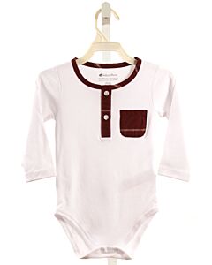 BABY COTTONS  WHITE    KNIT LS SHIRT