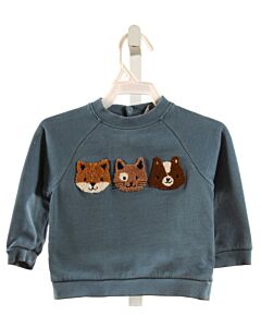 BOUT'CHOU  BLUE   APPLIQUED PULLOVER