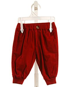 THOMAS BROWN  CRIMSON CORDUROY   PANTS