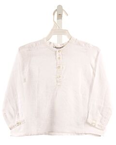 BONPOINT  WHITE LINEN   DRESS SHIRT