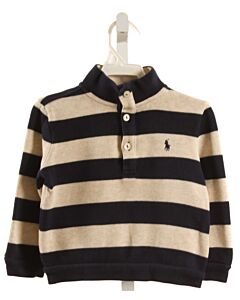 RALPH LAUREN  BLUE  STRIPED  PULLOVER
