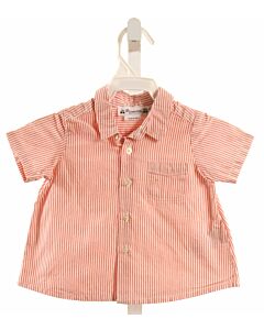 BONPOINT  RED  STRIPED  DRESS SHIRT