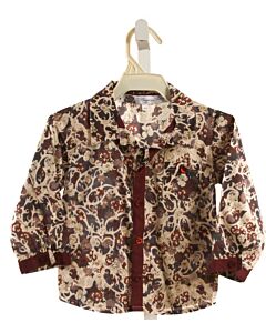 MARQUISE DE LABORDE PARIS  MAROON    DRESS SHIRT