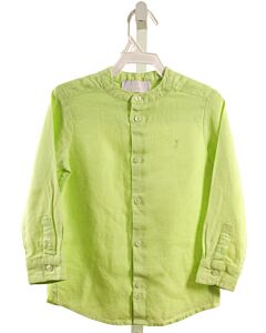 JACADI LIME GREEN LINEN DRESS SHIRT
