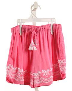 JOYOUS AND FREE  HOT PINK   EMBROIDERED SHORTS