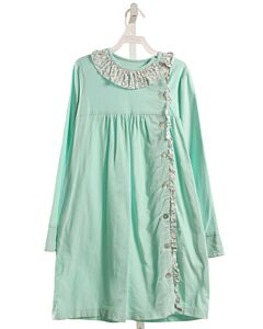 HANNAH KATE  AQUA CORDUROY   DRESS WITH RUFFLE