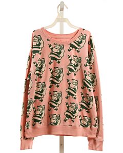PINK CHICKEN  GREEN  PRINT  PULLOVER
