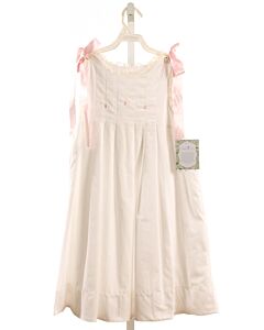 REMEMBER NGUYEN  WHITE  FLORAL EMBROIDERED DRESS WITH LACE TRIM